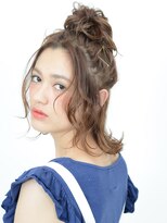 アース コアフュールボーテ 長野稲田店(EARTH coiffure beaute)&nbsp;ハーフアップおだんご【長野】