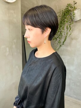 テトヘアー(teto hair) 似合わせカットショートヘア黒髪大人マッシュショート