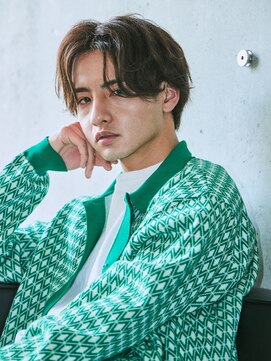 クオル キャスト 熊本(QOL×cast) ニュアンスパーマセンターパート