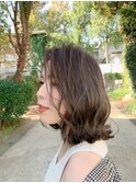 紺野紘三　ダークアッシュモードヘア束感ショート