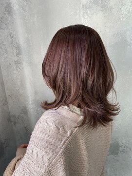 ハサミバイアトリエナガノ 千葉(8sami by atelier nagano) デザインカラー／レイヤーカット/ウエットヘア/オリーブベージュ
