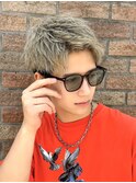 ベリーショート刈り上げツーブロックシャープアップバング
