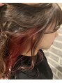 アース 岩槻店(HAIR&MAKE EARTH) 顔まわりレイヤーにインナーカラーでツヤツヤカワイイ!!