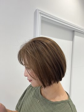 モア 岡崎(more) ミニボブ×オリーブベージュ