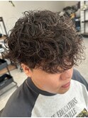 波巻きパーマツイストスパイラルパーマメンズマッシュパーマ