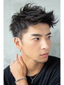 ケアリー 大日(Carelly) ビジネスツーブロックOK★かき上げトランクスヘアくせ毛風パーマ