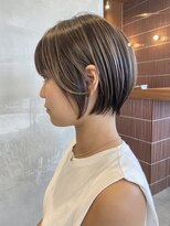 エリマバイフィフス 調布(elima by fifth)&nbsp;コントラストハイライトブリーチショートボブレイヤーミディアム