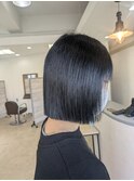 タッセルボブ×ブルーブラック