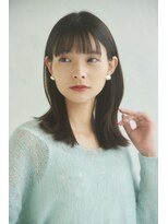 マイン(MINe)&nbsp;ツヤ髪/小顔髪質改善カット/ナチュラル/ミディアム/30代/40代