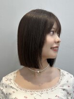 プラチナ(PLATINA)&nbsp;ボブ切りっぱなしボブ似合わせカット顔まわりカット