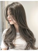【韓国顔周りレイヤーカット】×似合わせカラー髪質改善/新宿