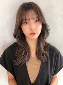 オリンテ バイ レシッド 表参道(orente by rcid) 髪質改善顔周りレイヤーカット酸性ストレートオリーブベージュ