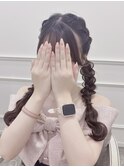 編み込みおさげヘア＊まゆ