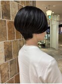 前下がりショート黒髪ショート20代30代40代50代絶壁解消