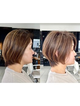 【隠すから、魅せるへ。】白髪をぼかして艶めく大人カラー