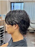 毛流れパーマ