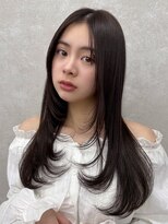 ラボヌールヘアー オリビエ 北千住店(La Bonheur hair Olivier)&nbsp;シースルーレイヤー/ダークチョコカラー