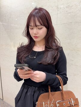 アクシス 栄ガスビル店(`AXIS) 着物ヘア/ダークアッシュ/ミディアムレイヤーカット/栄