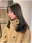 透明感グレージュ×ナチュラルレイヤー