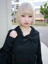 カシェ ナカザキ(CACHE NAKAZAKI)&nbsp;ホワイトブロンド/ケアブリーチ/レイヤーボブ