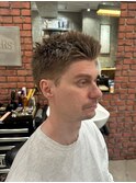 スパイキーアップバング