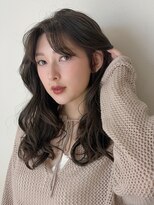 フィルムス 横浜(FILMS+)&nbsp;デジタルパーマ/ミディアムレイヤー/韓国巻き風/顔周りカット