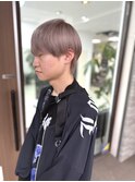 men's hair/ピンクベージュ/メンズカラー/ハイトーン