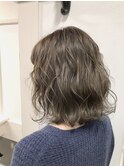 シフォンシルバー/ダブルカラー/ブリーチ/髪質改善/ハイトーン