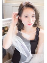 シャイン ヘア ブレンド 二子玉川(Shine hair blend)&nbsp;【二子玉川】丸みショート無造作カールボブディイルミナカラー79