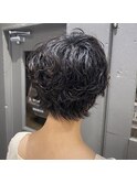 ショート パーマ 似合わせカット 骨格補正