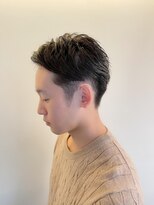 トップヘアー ミカワアンジョウ 安城(TOPHAIR MIKAWA ANJO)&nbsp;すっきりツーブロック×ウェットスタイル/アッシュブラック