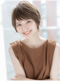 【ROMA銀座】オーガニックカラー/大人可愛い/ひし形小顔ショート