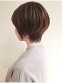 毛先やわらか重×軽ショートスタイル/アースカラー