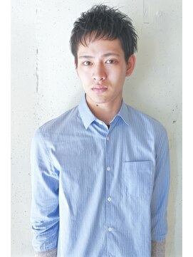 コンビネーション(combination) 黒髪 ナチュラルツーブロック 束感ショート 絶壁解消 骨格補正