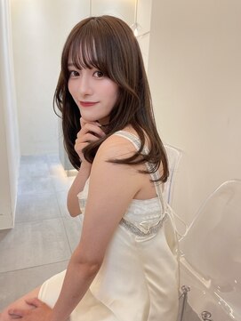 フィル 横浜(fil) ひし形シースルーバング_大人ガーリーダークアッシュ