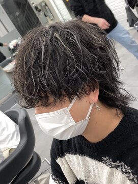 オーバルバイアピッシュ(OVARL by apish) ハイライト波巻きパーマ