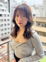 ロンド ストラーダ 心斎橋(Lond strada)&nbsp;韓国前髪顔周りロング×デザインカラー[心斎橋/髪質改善]