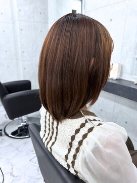 エンディアリング 東銀座(Endearing) ウルフ/マチルダボブ/ピンクベージュ/インナーグレージュ/東銀座