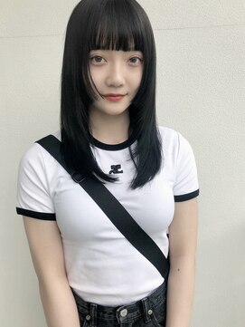 ラヴィズム(LUVISM) 10代20代30代ブルーブラックダブルカラーブリーチ新潟万代