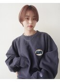 マッシュパーマアッシュブラックメンズライクマッシュショート
