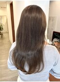 うるツヤシアーグレージュブリーチなしイメチェン似合わせカット