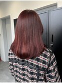 ブリーチなし赤【町田/韓国ヘア】