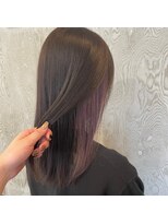 グランデュール 藤枝店(GRANDEUR)&nbsp;グレージュダブルカラーインナーカラーケアブリーチミルクティー