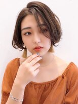 Say.ひし形ショートボブカーキベージュボブレイヤー表参道青山