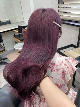 ベレーザ 渋谷(BELEZA) 9546髪質改善ラベンダーパープルパープルブラックレイヤーロング