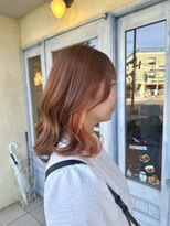 エイミーバイアフロート(amie by afloat) * 季節感ある秋色へ!オレンジロブヘア