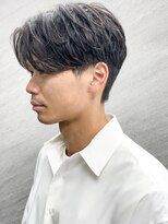 フレームプラス なんば駅前店(FRAME+) 大人のセンターパートシャドウパーマ