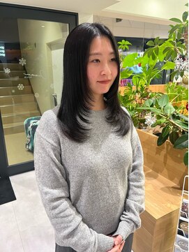 オーシャン(Ocean) 【OceanHair&Life田中愛梨】韓国風/深みブルーブラック/レイヤー