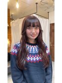 大人女子可愛いピンクブラウン