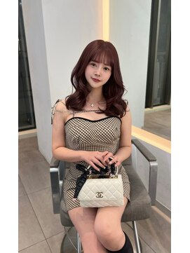 ラル 立川(lar) ミディアムピンク_メルティカラー似合わせカットミディアム